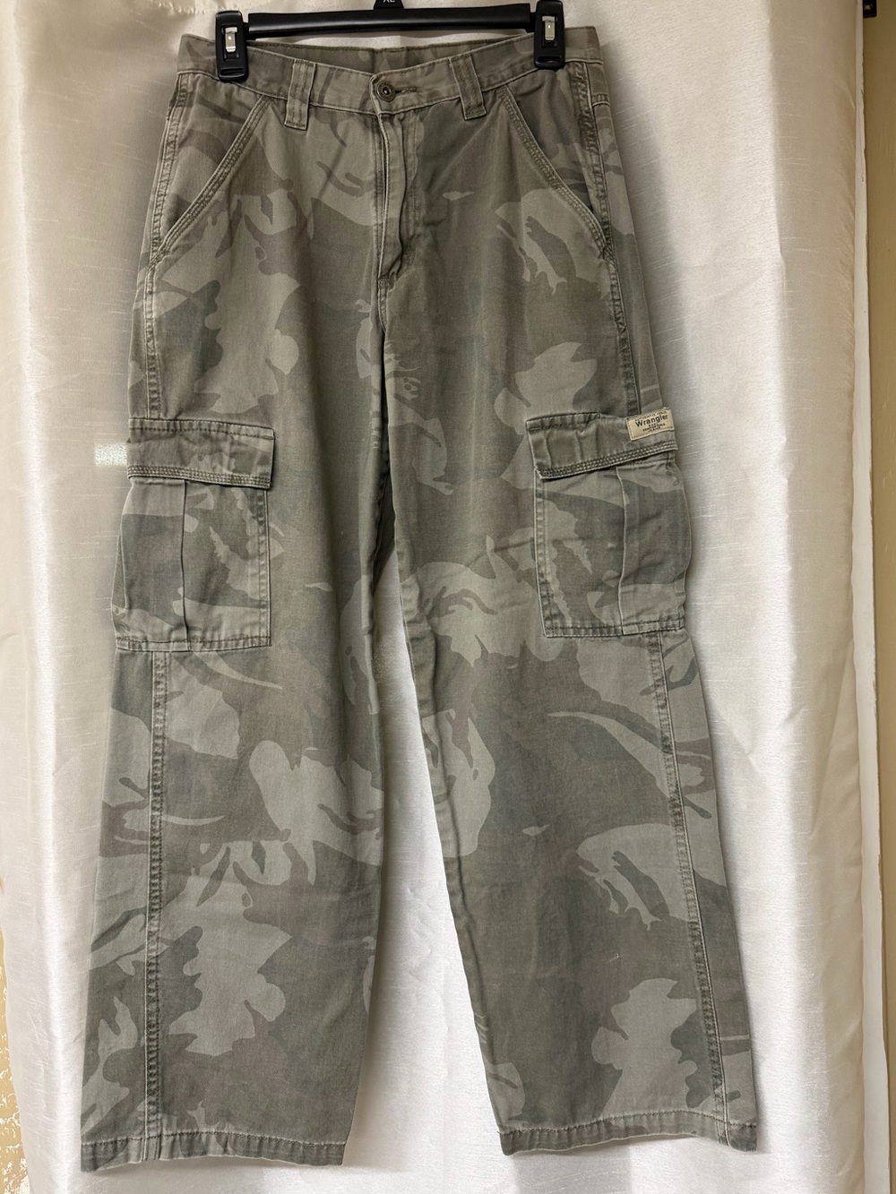 Wrangler Women’s Camo Cargo Pants in Olive